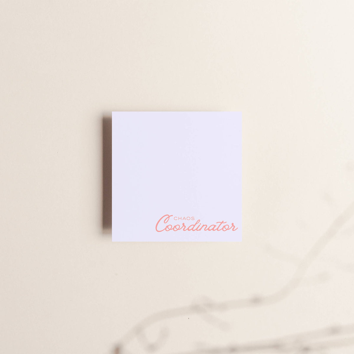 Bloc de notes autocollantes « Chaos Coordinator »