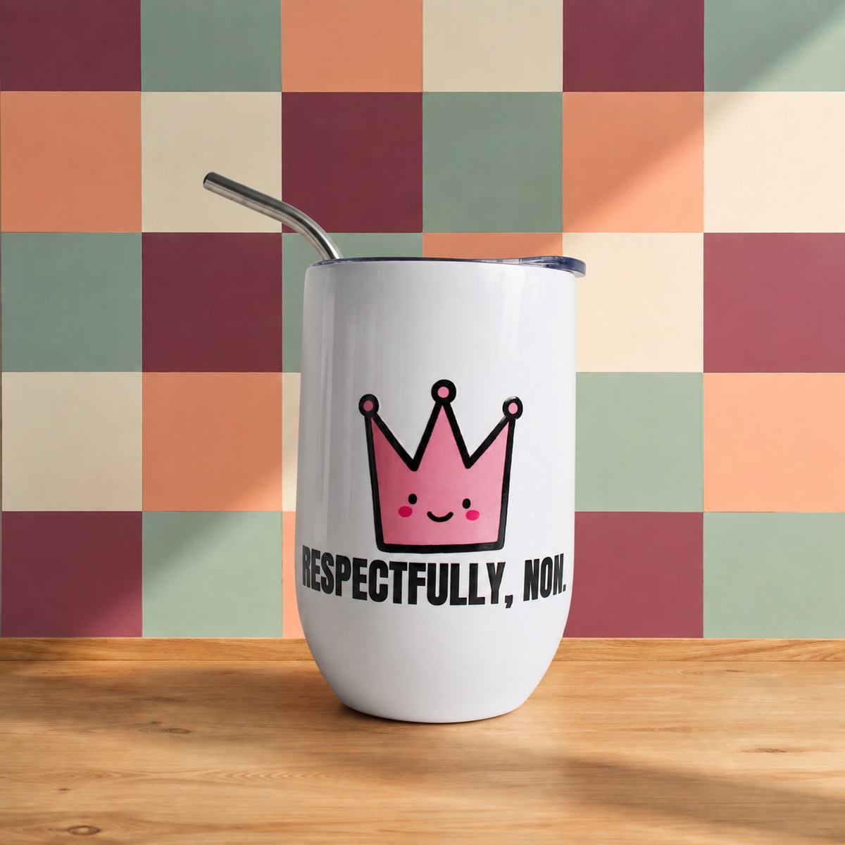Verre à vin « Respectfully, non. »