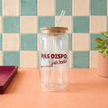 Gobelet en verre « Pas dispo, j’suis bookée »