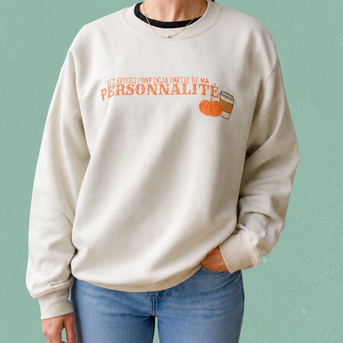Crewneck « Les épices font déjà partie de ma personnalité »