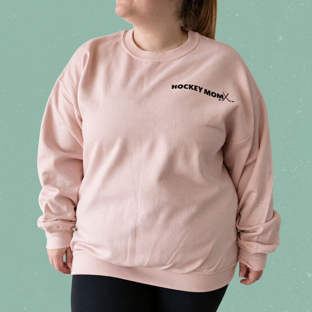 Chandail crewneck « Hockey mom »