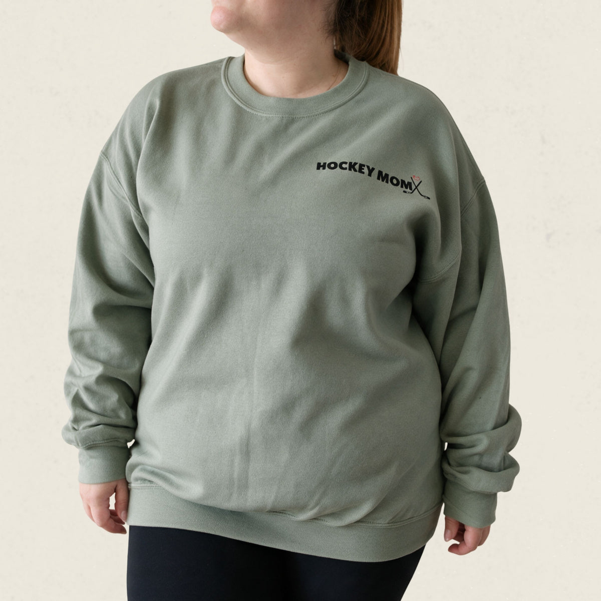 Chandail crewneck « Hockey mom »