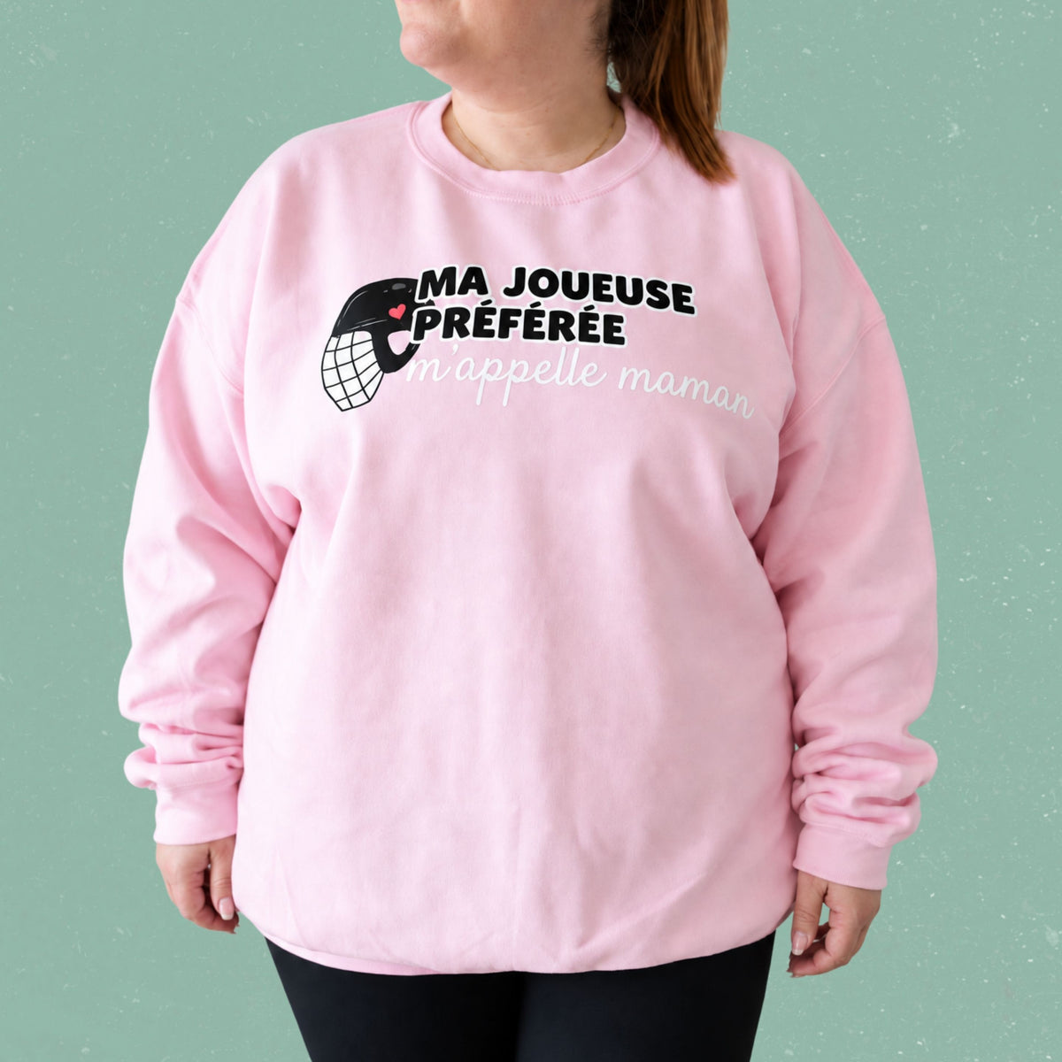 Chandail crewneck « Ma joueuse préférée m'appelle maman »