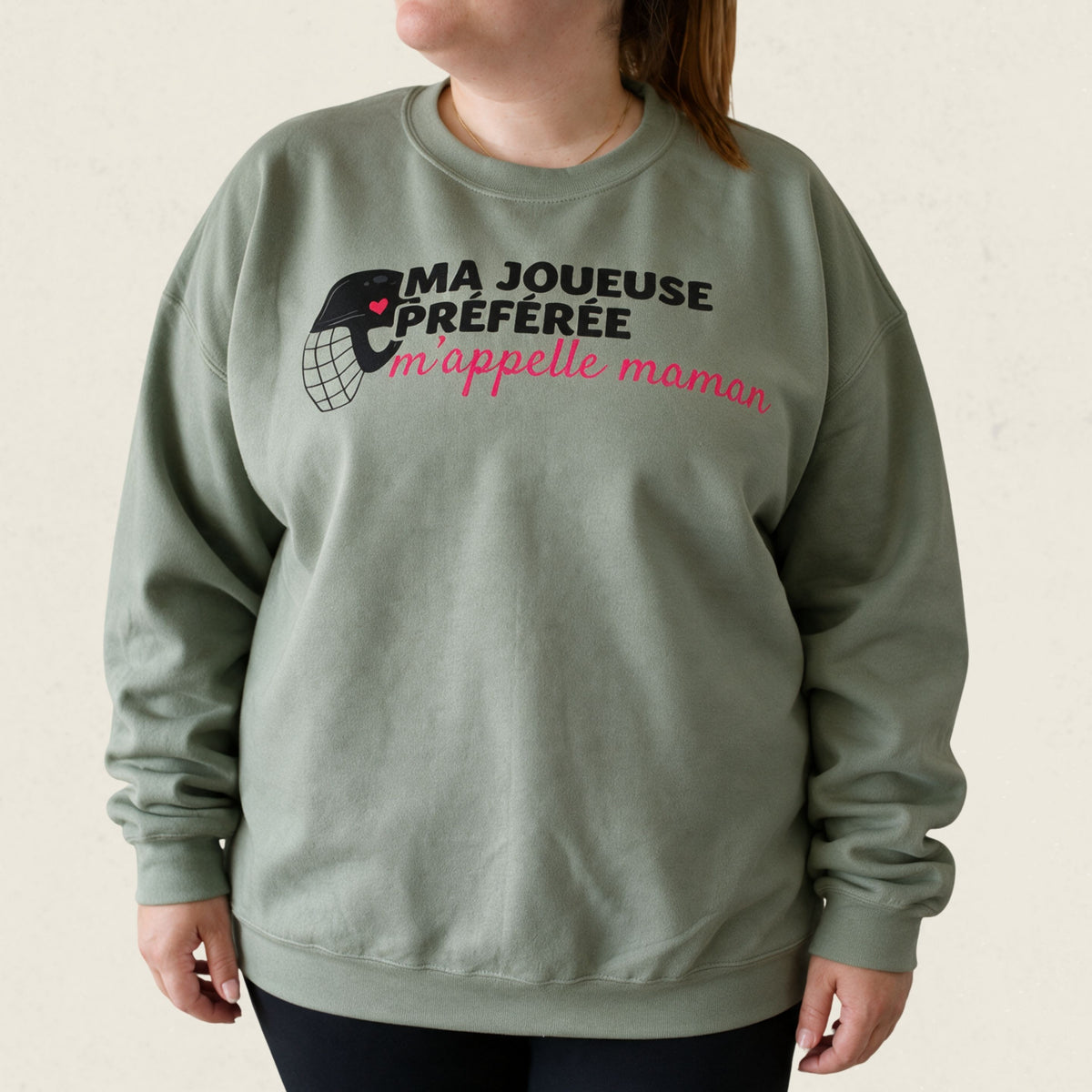 Chandail crewneck « Ma joueuse préférée m'appelle maman »