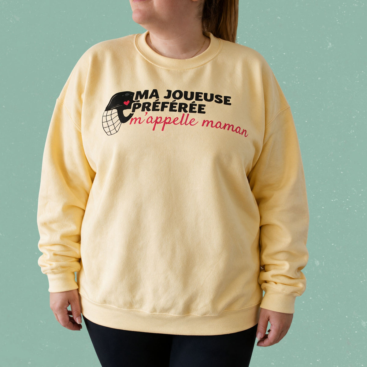 Chandail crewneck « Ma joueuse préférée m'appelle maman »