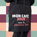 Sac fourre-tout « Mon café joue sur le premier trio »