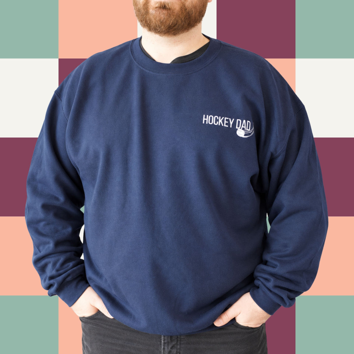 Chandail crewneck « Hockey dad »