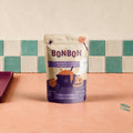 Sachet de bonbons gelifies c est Bonbon Halloween 500 g sur fond damier et terracotta, boutique Sans Filtre