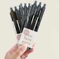 Ensemble de trois stylos gel noirs Boundaries, Baby avec messages humoristiques, boutique Sans Filtre