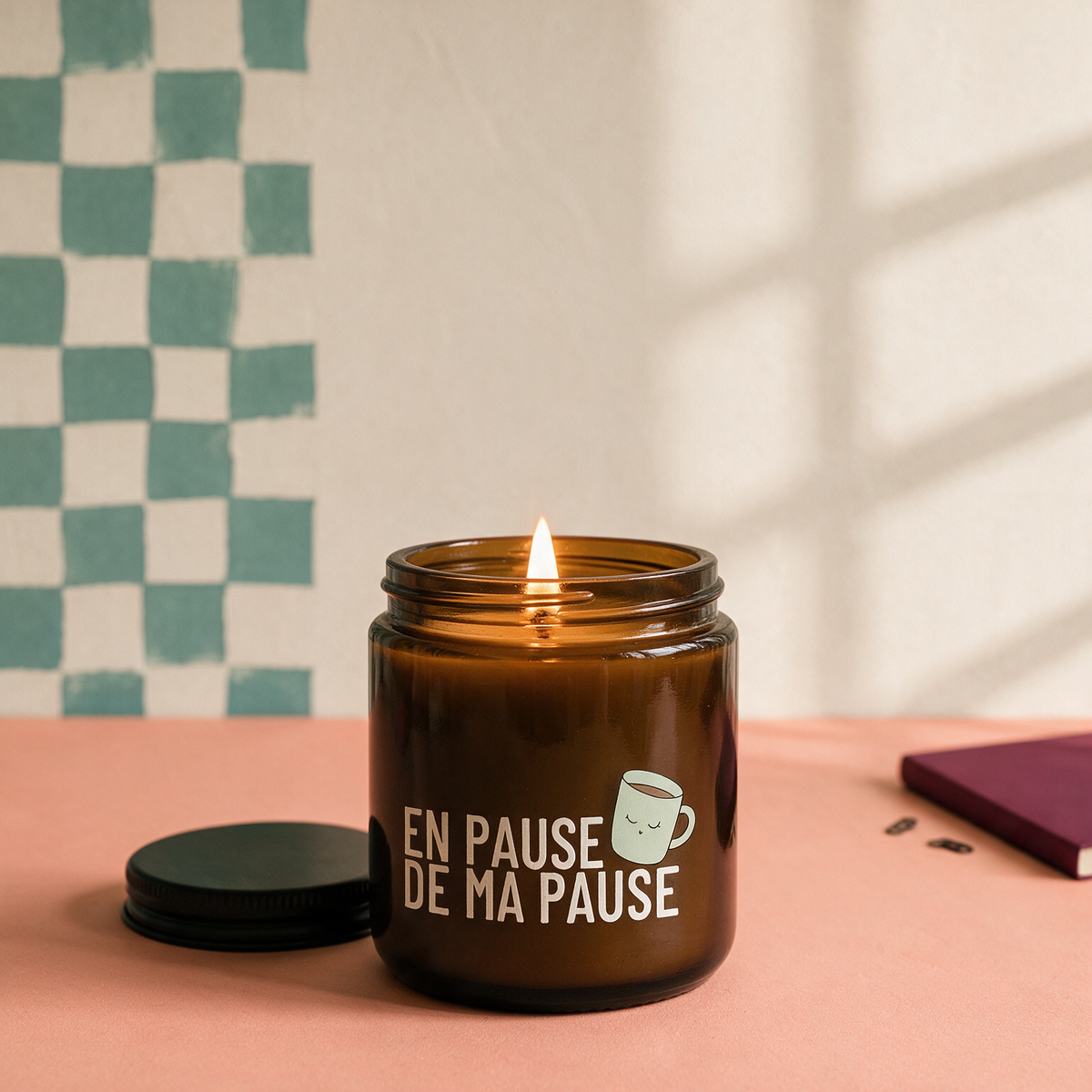 Chandelle « En pause de ma pause »