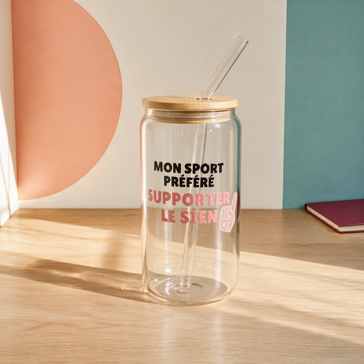 Gobelet en verre « Mon sport préféré, supporter le sien »