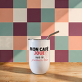 Verre à vin « Mon café joue sur le premier trio »