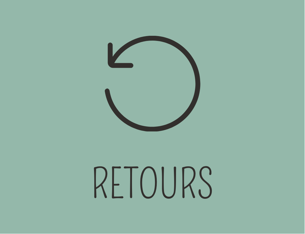 Consulter les questions fréquentes sur les retours et les échanges.