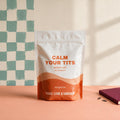Sachet de sel d'epsom tangerine Calm your tits de Peace, Love & Sarcasm, boutique Sans Filtre